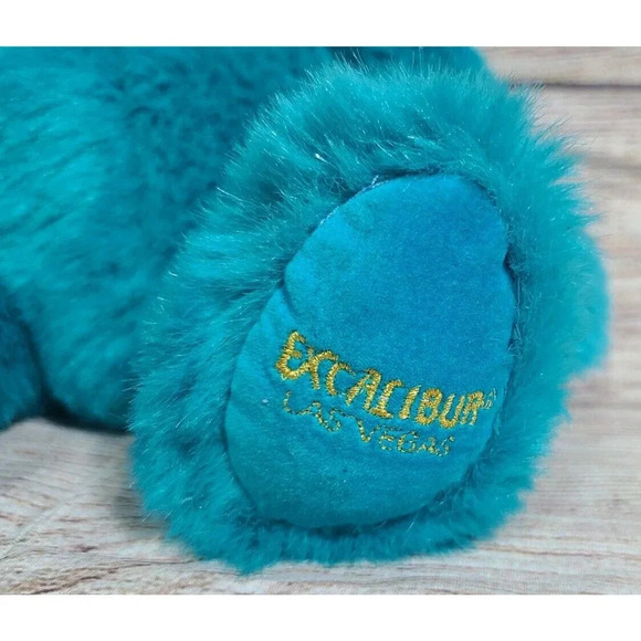 Classic Kidz Toys Plush Excalibur Las Vegas Teddy Bear Stuffed Animal Blue 11" - Picture 4 of 5